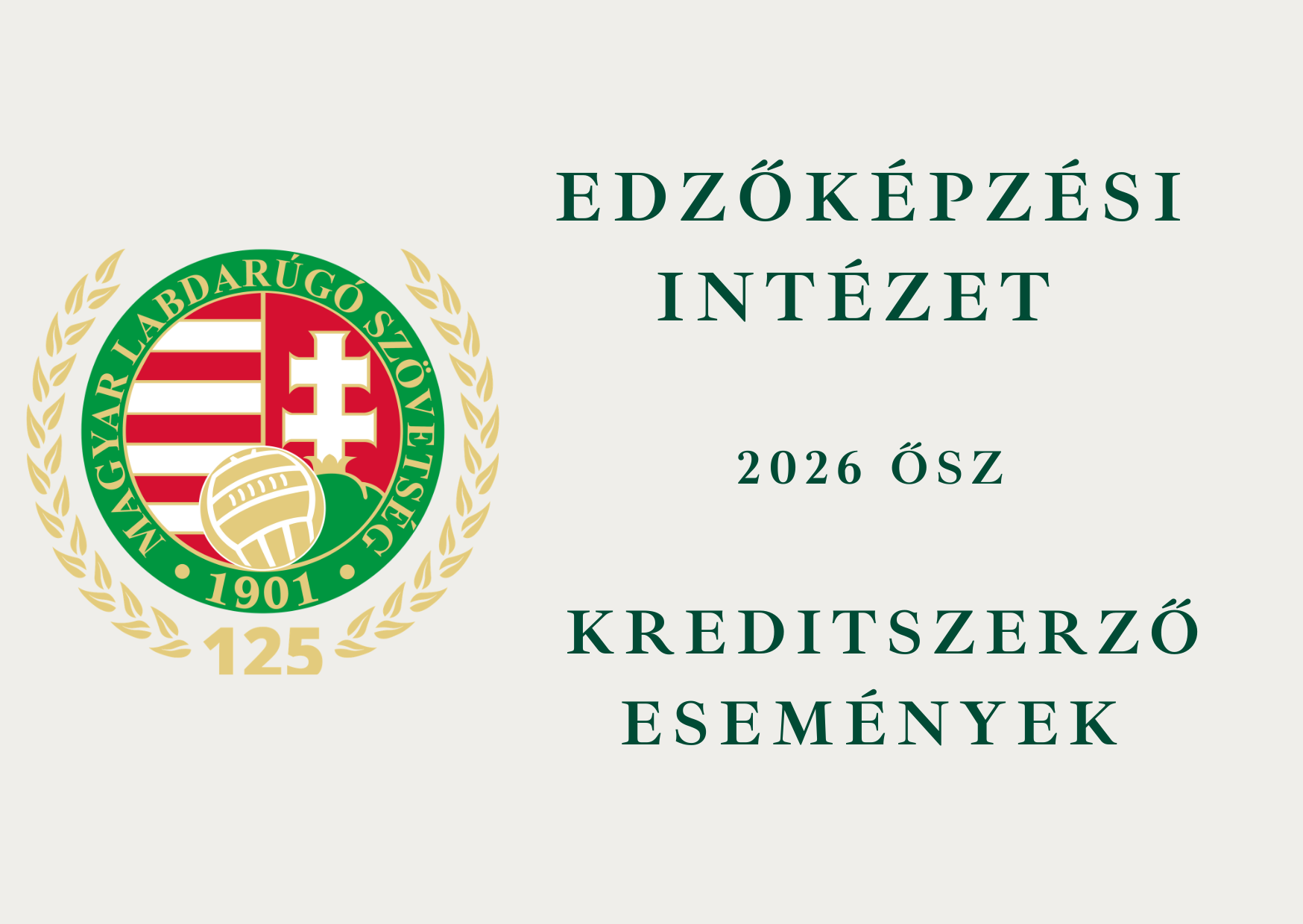 2026 ősz - MLSZ Kreditszerző események